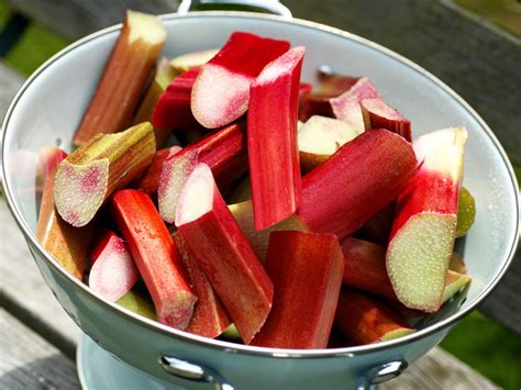 How to cook rhubarb - Step 1. In a saucepan, combine rhubarb with sugar over low heat. When the rhubarb starts to soften, but before it falls apart, about 5 minutes, use a slotted spoon to transfer it to a bowl....